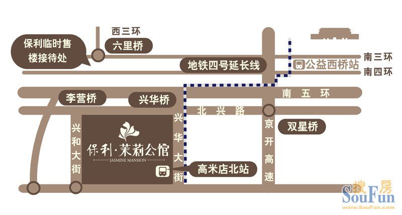 保利茉莉公馆的相册-区位图