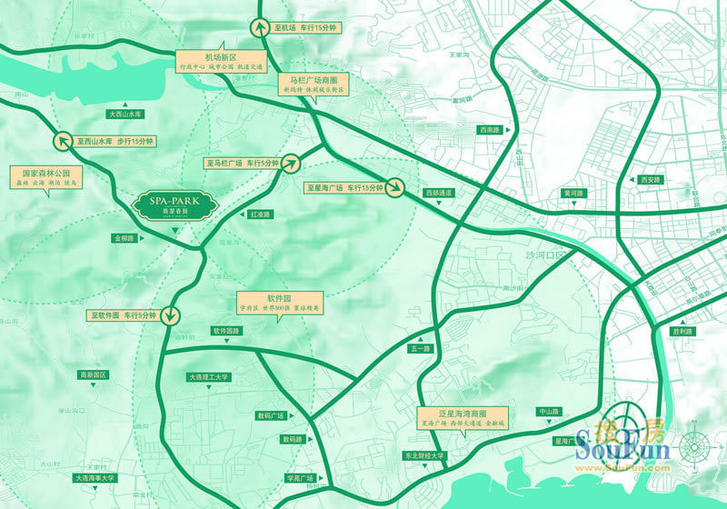 亚联翡翠春城的相册-交通图