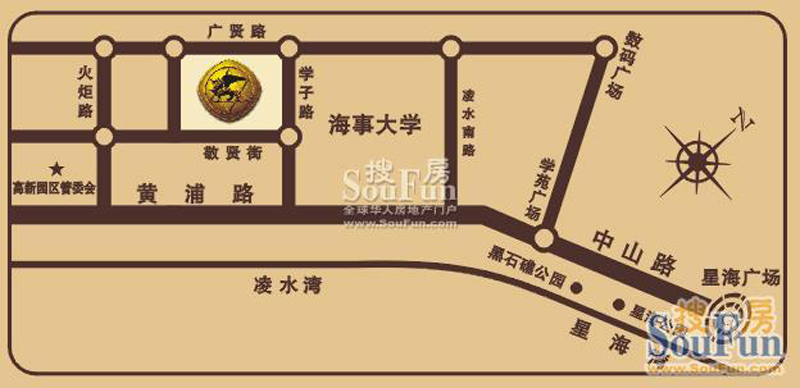 中海华庭的相册-交通图