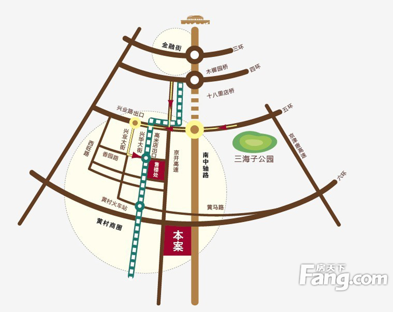 金融街·金色漫香郡的相册-交通图 
