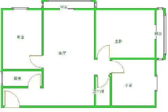 朝阳北沙滩1号院153平方米 3室2厅2卫