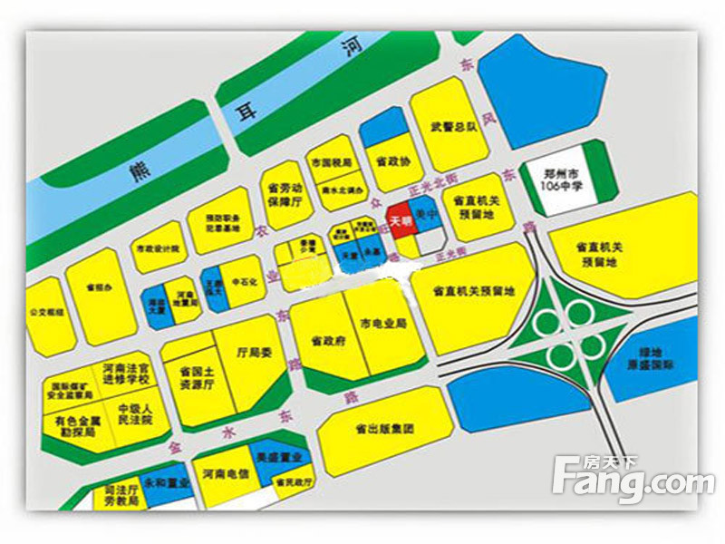 天明国际广场交通图