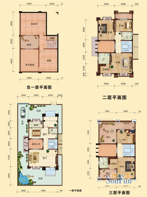 【独家首发】房天下独家首发 帕佳图天玥别墅以及洋房户型图