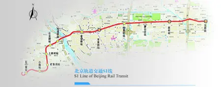 本市的第二条市郊铁路—通往门头沟的s1线计划于明年开工建设,预计