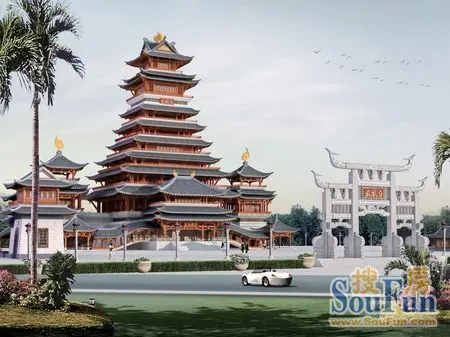 建筑设计:南宁青秀山凤凰塔变身设计方案欣赏