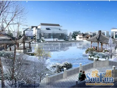 中国威海南海新区唯一中式江南风格楼盘——"宝安·江南城"市区展示