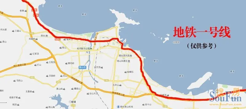 烟台规划 一号线沿线楼盘 即将
