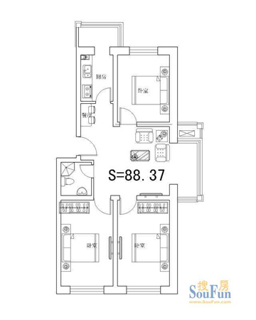 年底"淘房"户型必备 阳光碧水园45至117平方米最全户型图