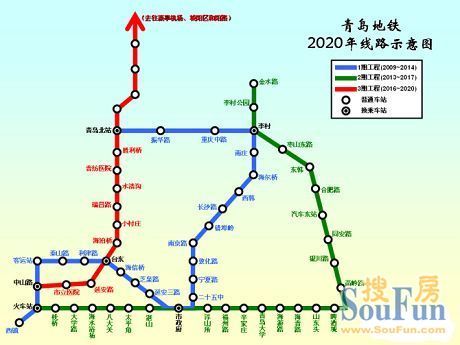 青岛2020年地铁线路图