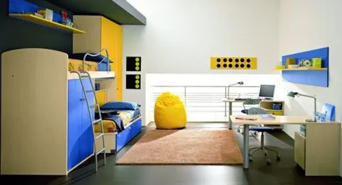 家具 卧室 卧室装修 男孩卧室12