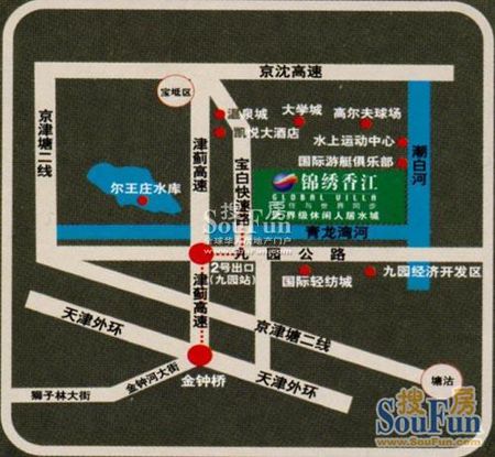 锦绣湘江交通图