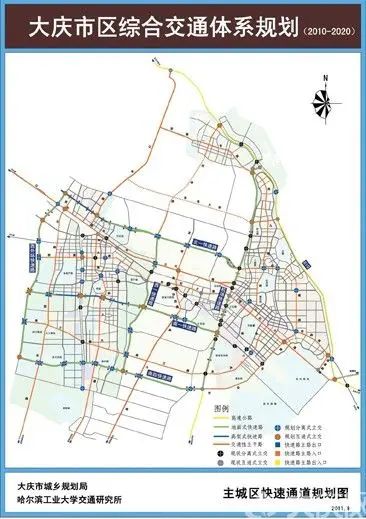 主城区快速通道规划图