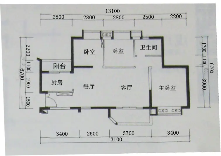 侨香村丁户型三房瓷砖解决方案 一万元装好一个家