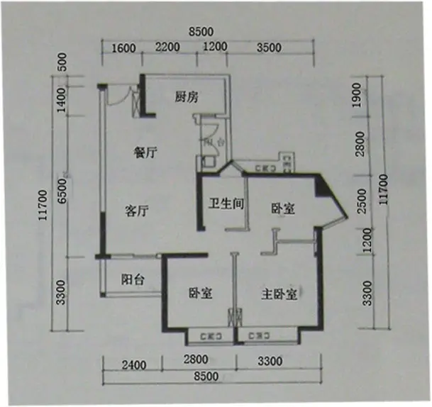 侨香村三房乙户型瓷砖解决方案 现代pk简欧(图)