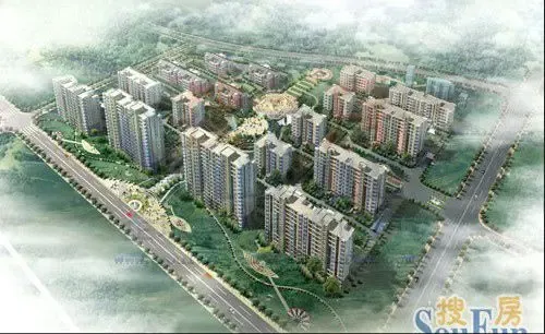 鲁能领秀城鸟瞰图