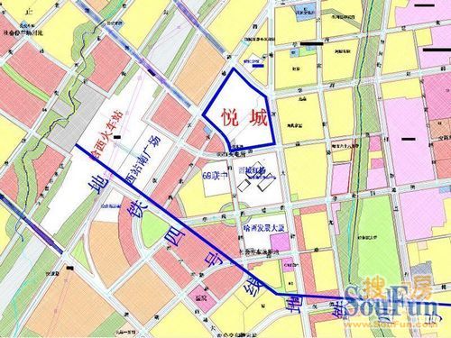 悦城交通图