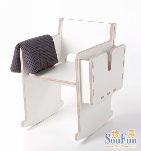 荷兰的多功能家具设计摇椅与婴儿床完美结合