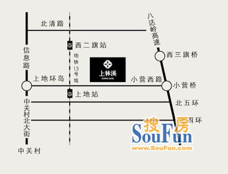上林溪南区交通图