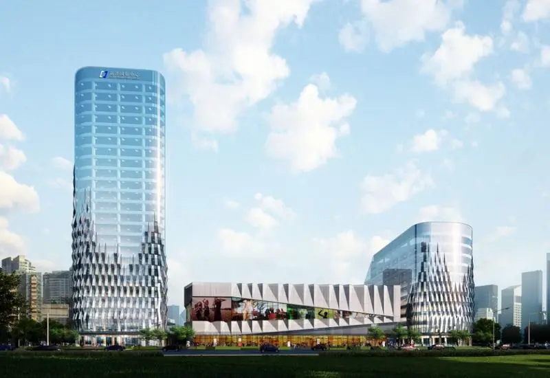 国际远洋ii期的编织幕墙时尚是由建筑设计事务所思邦v国际,尽显视频一房一厅44平方米装修设计国际图片
