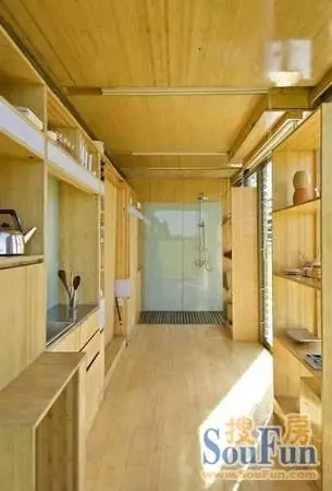 可容纳四口之家的集装箱小屋设计超豪华配备