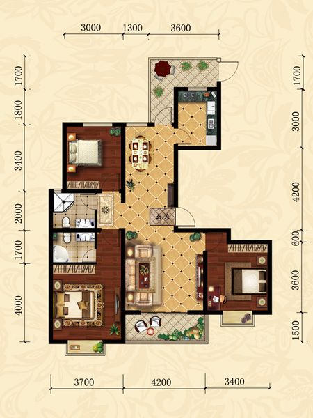 户型|五洲国际官邸湖景高层公开 13#楼户型图-衡水新房网-房天下