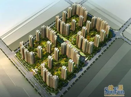 新乡建业壹号城邦鸟瞰图
