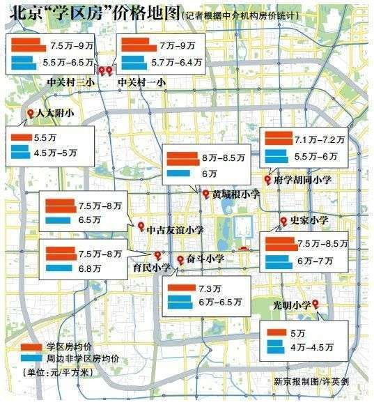 北京天价 价格地图走红
