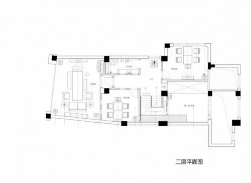 茶馆原始框架为两层,用钢结构制造跃层,空间被延展成错落有致的三层.