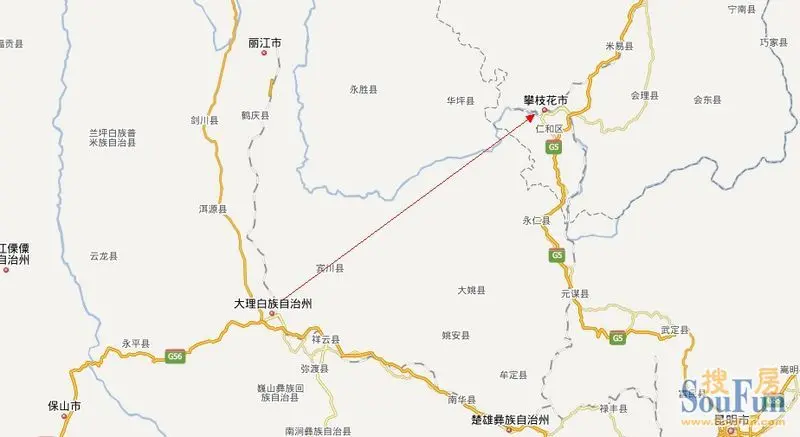大理-攀枝花高速明年开建建成后车程仅2小时