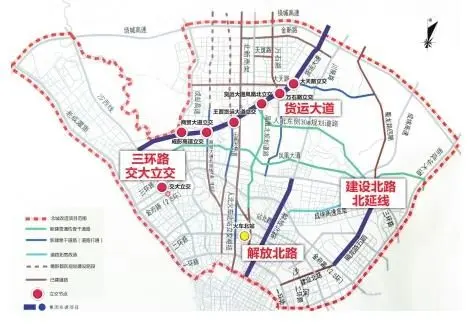 成都"北改"规划图 来源:网络