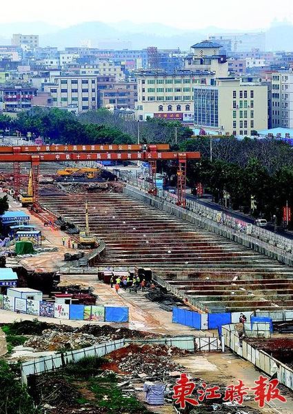 莞惠城轨惠州江北段隧道今年底基本可以贯通。