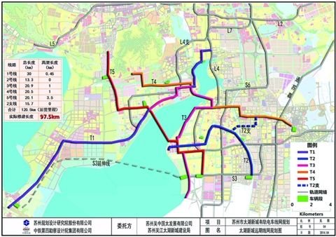 太湖新城有轨电车线网规划公示了