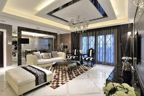 40万半包200平后现代简欧风格家 舒适浪漫五居室