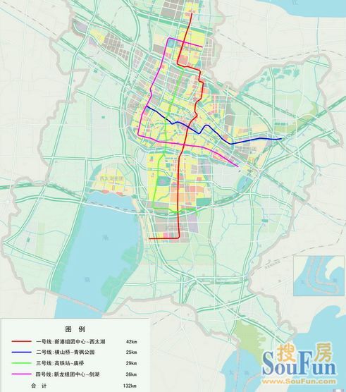 2020年城市轨道交通线网规划图