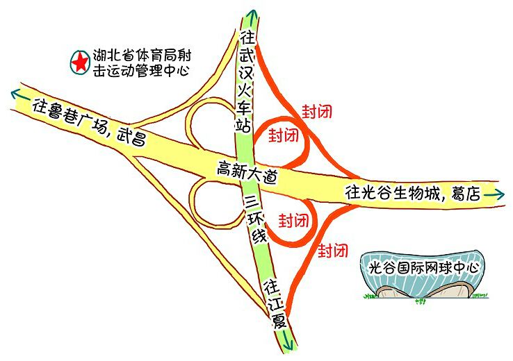 武汉三环线高新大道立交改造