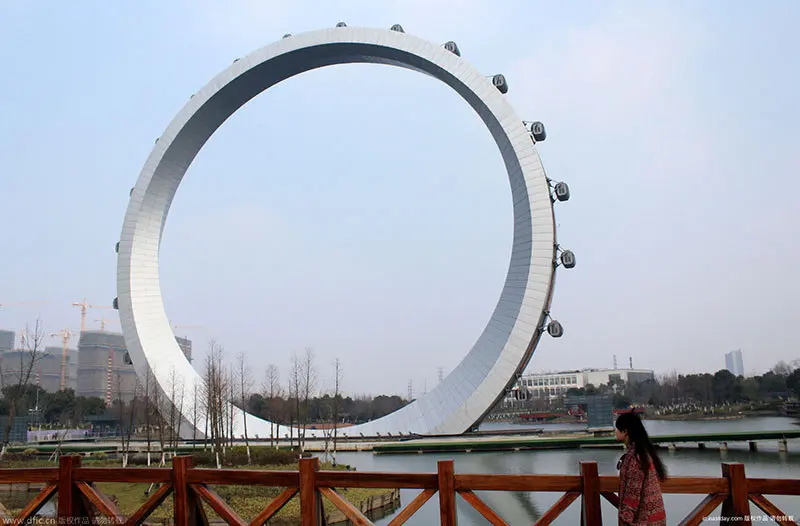 常州耗资15亿建世界大摩天轮长期闲置图