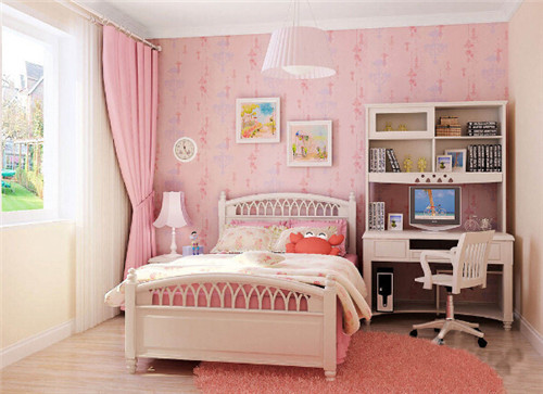 儿童房装修效果图 粉色儿童房装修效果图 10平方米儿童房装修