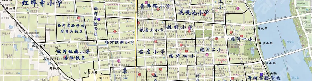 2015年临沂市区小学初中新学区划片