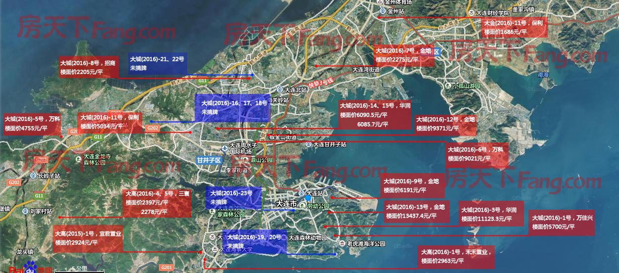 快讯:甘区河周路3地块底价成交 万科保利中铁建各摘一