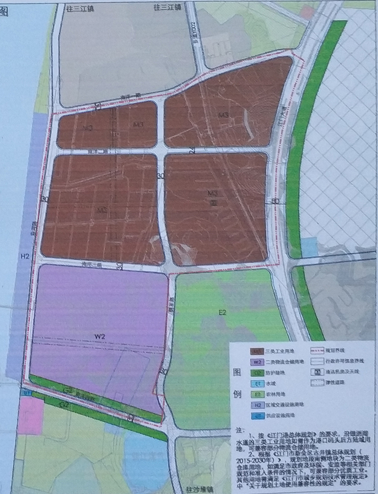 新会古镇南洋围地段规划公示 定位珠西新材料集聚示范