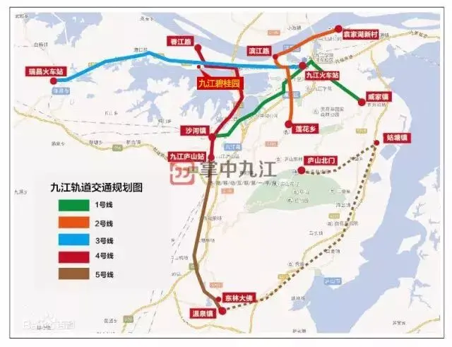 近期 在全市项目建设动员大会上获悉 九江城市轨道交通线 1号线, 2号