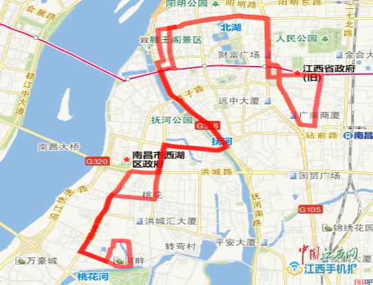 南路洪城路桃花路桃苑大街抚河路&mdash