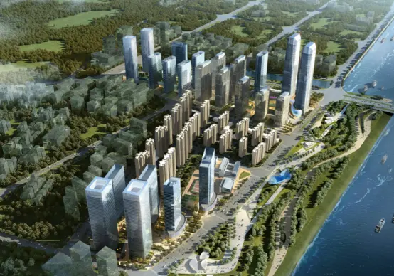 南沙珠江湾总体规划效果图