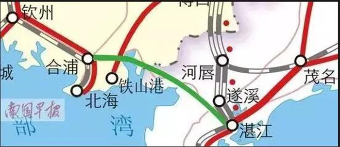 合湛高铁在廉江有两个站点 你知道分别在哪里吗?