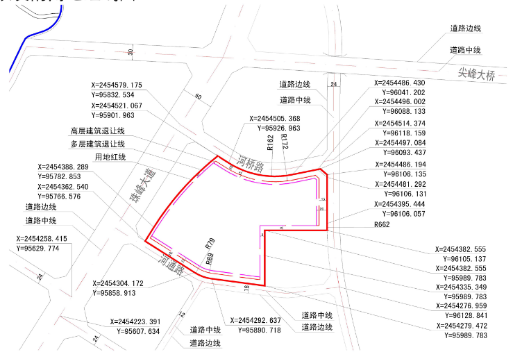 拟核发的用地红线图