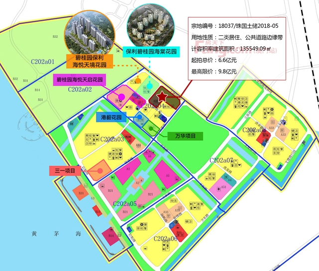 平沙新城13.5万平宅地挂拍!起拍总价6.6亿元