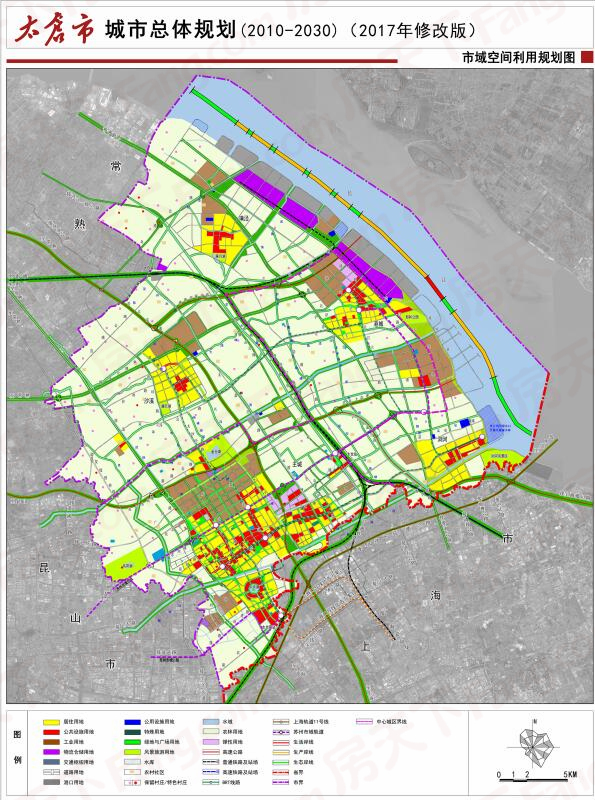 太仓市城市总体规划2030(2017年修改版)修改版批后公示