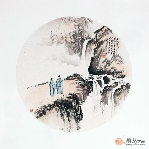 一幅传统山水画,更是为了衬托意境,而中式的茶文化更是讲究着一种韵味