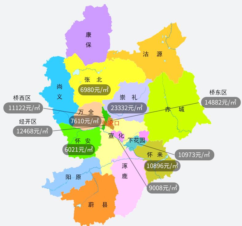 张家口房价地图