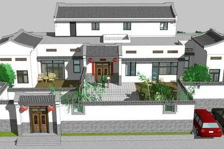 现代四合院别墅设计用什么风格好?装修四合院要注意什么?